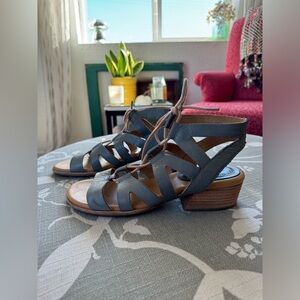 Kork-Ease Skyway Sandal, Blue, Size 9